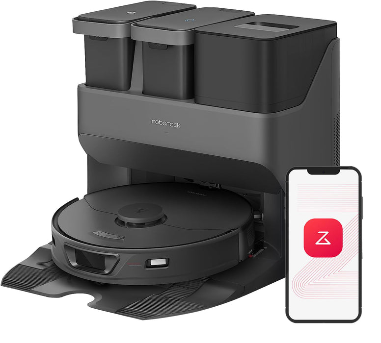 roborock S7 Max Ultra RobotVacuum Cleaner with Auto Mop Washing/AutoDust Emptying/WarmAirDrying/AutoTankRefilling/DockSelf-cleaning Vacuum Cleaner(5500 Pa Active Obstacle Avoidance, App/Voice Control)
