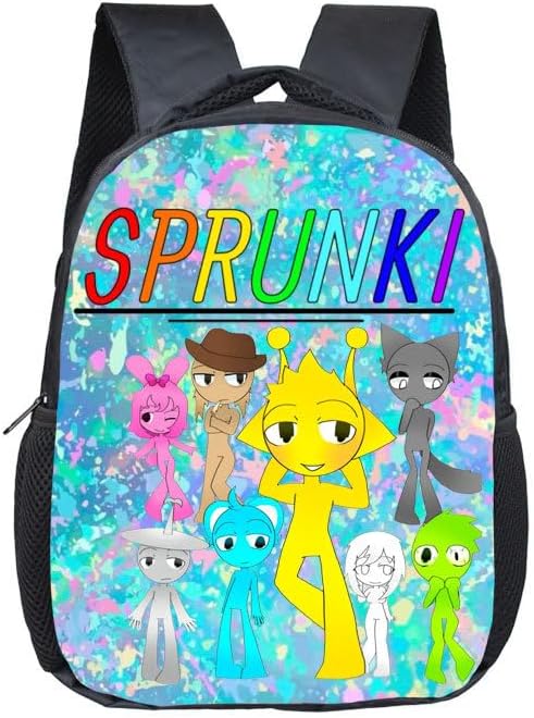 Sprunki 3D Children Backpack Schoolbag Teen Student School Book bag for Kids Boys Girls - Color3