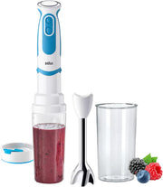 Braun Multiquick 5 Hand Blender, 1000 Watts, 21 Speeds, 1.5 L Food Processor, 500ml Chopper, Whisk, Beaker, Splash Control, PowerBell Plus Technology, MQ 5285 - Black - 4-in-1 (B)