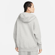 Women's W Nsw Phnx Flc Fz Os Hoodie Sweatshirt (pack of 1) - DK GREY HEATHER/(SAIL)
