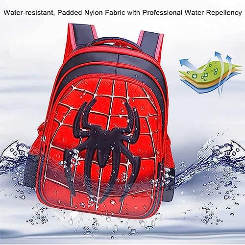 3D Marvel Heroes School Bag, Large School Bags for Boys High-Capacity and Waterproof With Stationery Box Kids School Bag.Spider Man Backpack School Bag for Boys Girls 6-12 Year Old