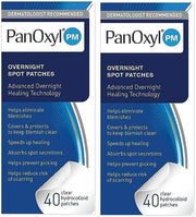 PM Overnight Spot Patches, Advanced Hydrocolloid Healing Technology, Fragrance Free, 40 Count - 40 Count - Pack of 2
