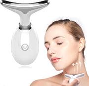 Anti Wrinkles Neck Face Massager Anti-Aging Facial Neck Eye Device for Women and Man(White)