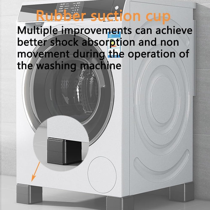 Azonee Washing Machine Anti-Vibration Pads, Rubber Washing Machine Foot Pads, Anti-Movement Washing Machine Anti-Vibration Pads, Washing Machine Stabilizer, Noise Reduction and Shockproof (4Pcs)