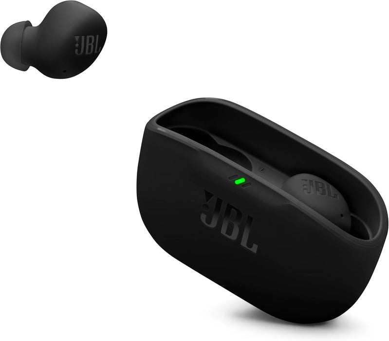 JBL Vibe Buds 2 - True Wireless Noise Cancelling Earbuds Pure Bass Sound & Smart Ambient Technology, 4mics for Crisp, Clear Calls, up to 40Hrs of Playback, IP54 Dust & Water Resistant (White)