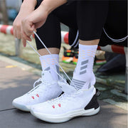 YQHMT Basketball Socks Outdoor Athletic Crew Socks Thick Compression Sports Socks for Men & Women 4 Pack - Basketball Socks