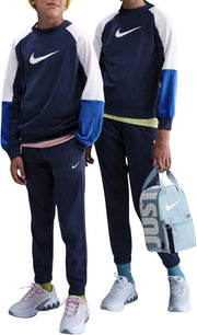 Unisex Kids Sportswear Dri-FIT Pack Crew SET (pack of 1) - MIDNIGHT NAVY/WHITE/GAME ROYAL/(WHITE)