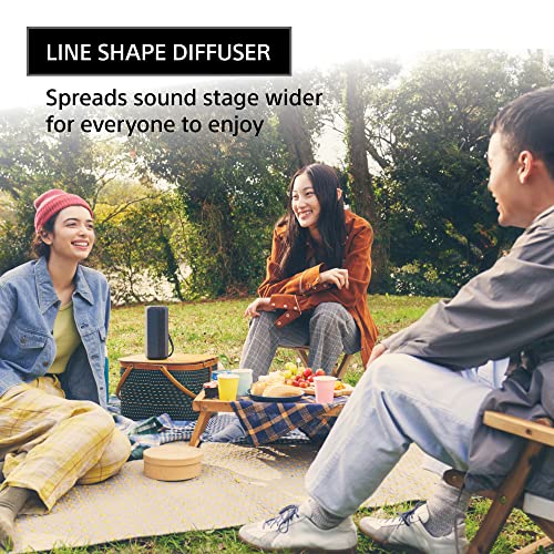 Sony SRS XE200 X Series Wireless Ultra Portable Bluetooth Speaker, IP67 Waterproof, Dustproof and Shockproof with 16 Hour Battery and Easy to Carry Strap, Black, SRSXE200/B,