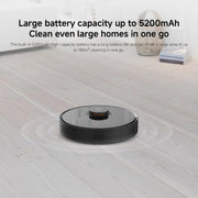 Xiaomi Robot Vacuum S10T, Smart LDS Navigation, 8000Pa Powerful Suction, 5200mAh Large Battery Capacity, 2-in-1 Vacuum and Mop, App Control, Pet Hair & Carpet Cleaning, Black
