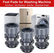 4 Pcs Washing Machine Support Adjustable Highly Non-slip Mat Shock and Noise Cancelling Washing Machine Feet Pad for Fridge and Dryer