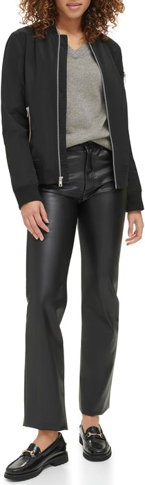 Levi's Women's Women's poly bomber jacket with contrast zipper pockets Jacket