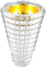 Alsaqer Bakhoor Burner Oud burner Incense Bakhoor Charcoal Incense Burner مبخرة عود,مبخرة بخور Frankincense Burner Madkhan Handheld Bakhoor Gold Incense Burner Crystal Luxury (Clear)