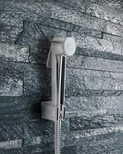 Streamflow™ Alpha Hand Trigger Bidet/Shattaf Set - Glossy Chrome / 120cm Stainless Steel/Chrome Hose