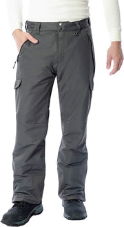 mens Snow Sports Cargo Pants skiing-pants - Charcoal