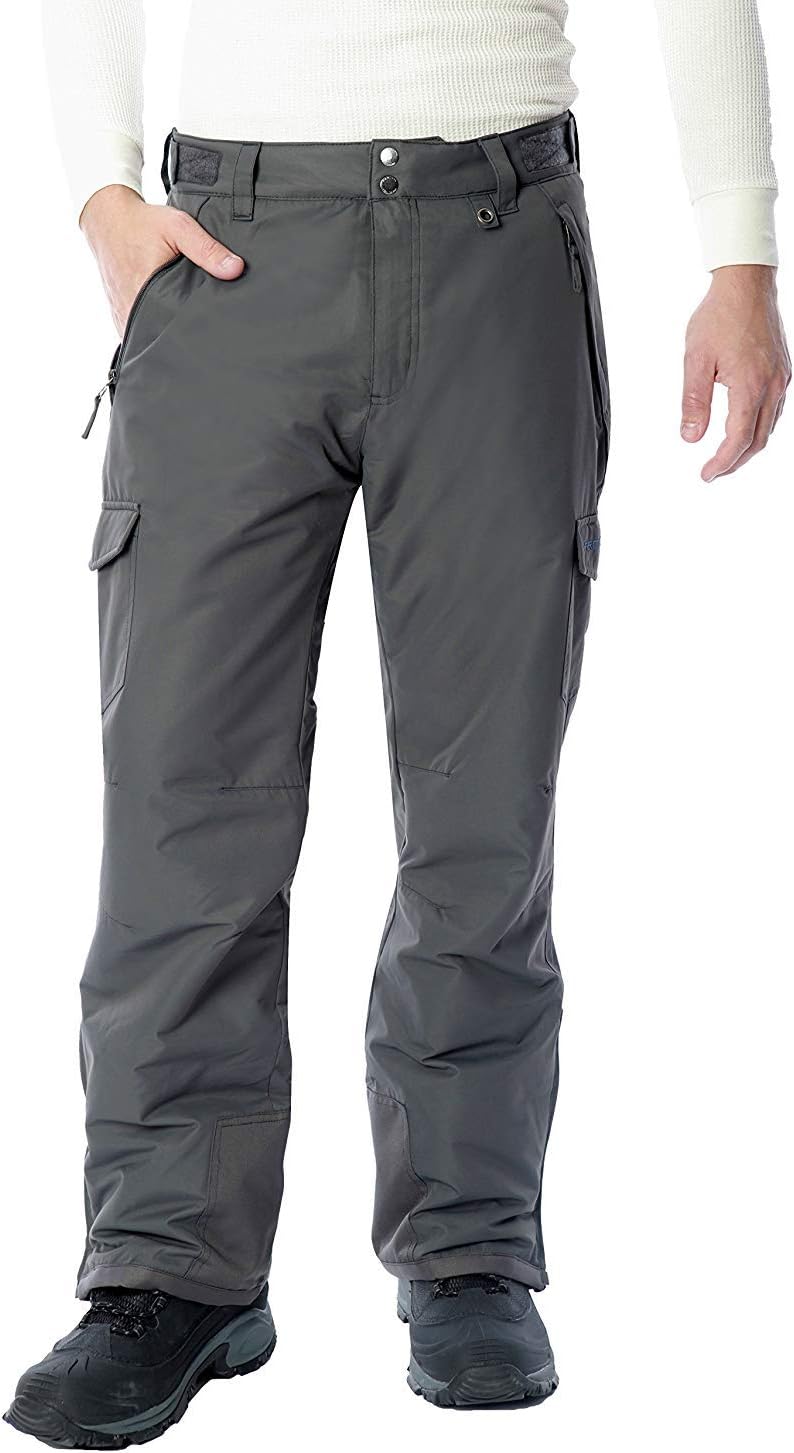 mens Snow Sports Cargo Pants skiing-pants - Charcoal