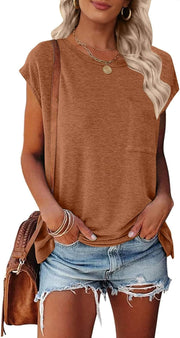 womens Classic Blouse - Brown