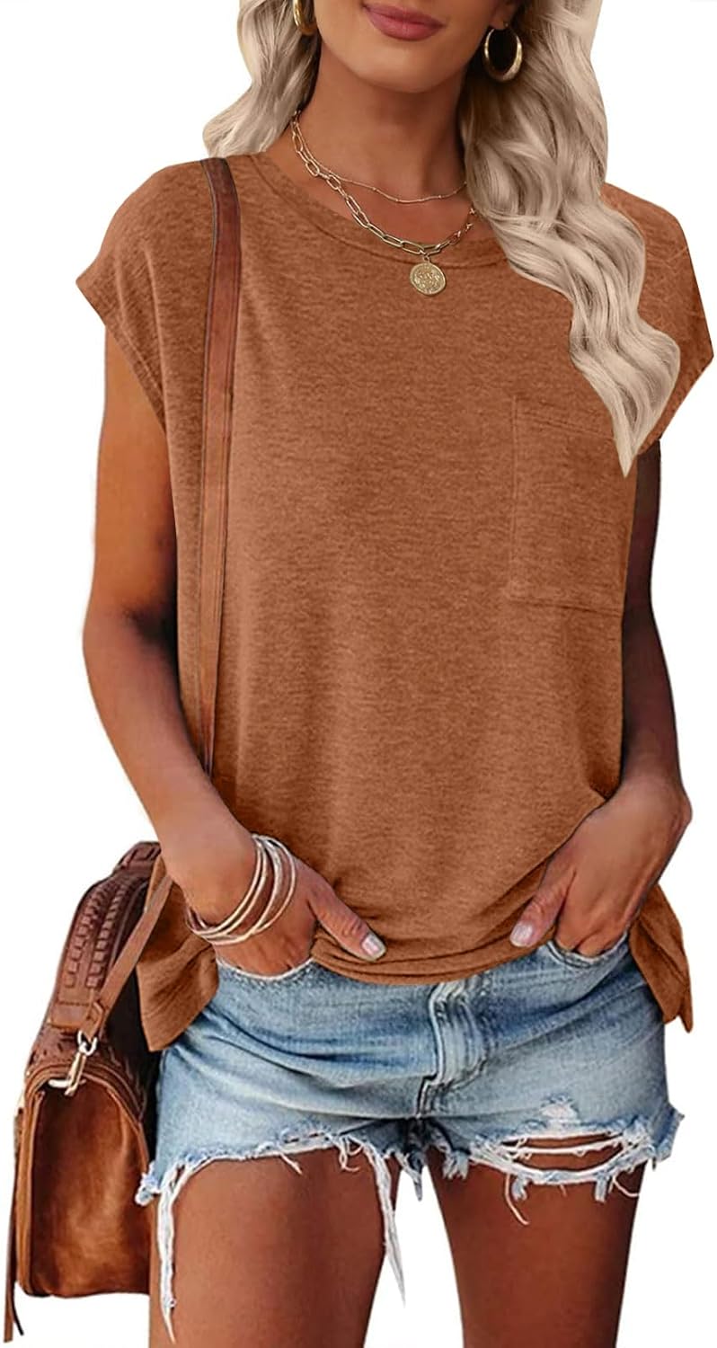 womens Classic Blouse - Brown