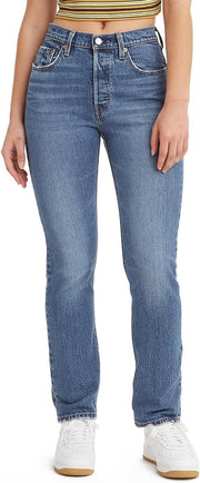 Womens 501 Jeans For Women Jeans - Med Indigo - Worn In