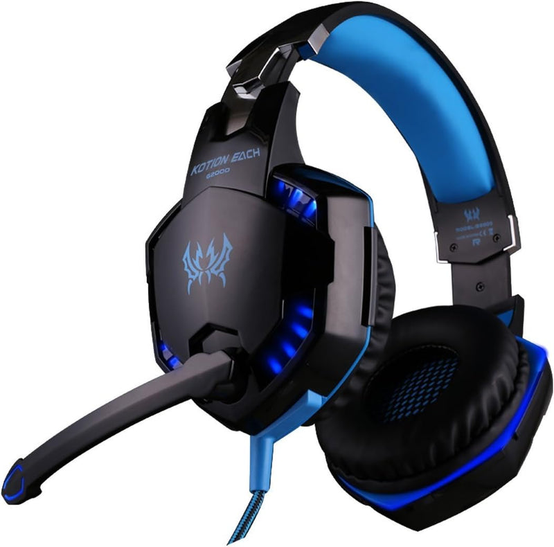 Cosmic Byte KOTION G2000 Gaming Headphone Headset Stereo Bass Over-ear Headband Mic PC Blue