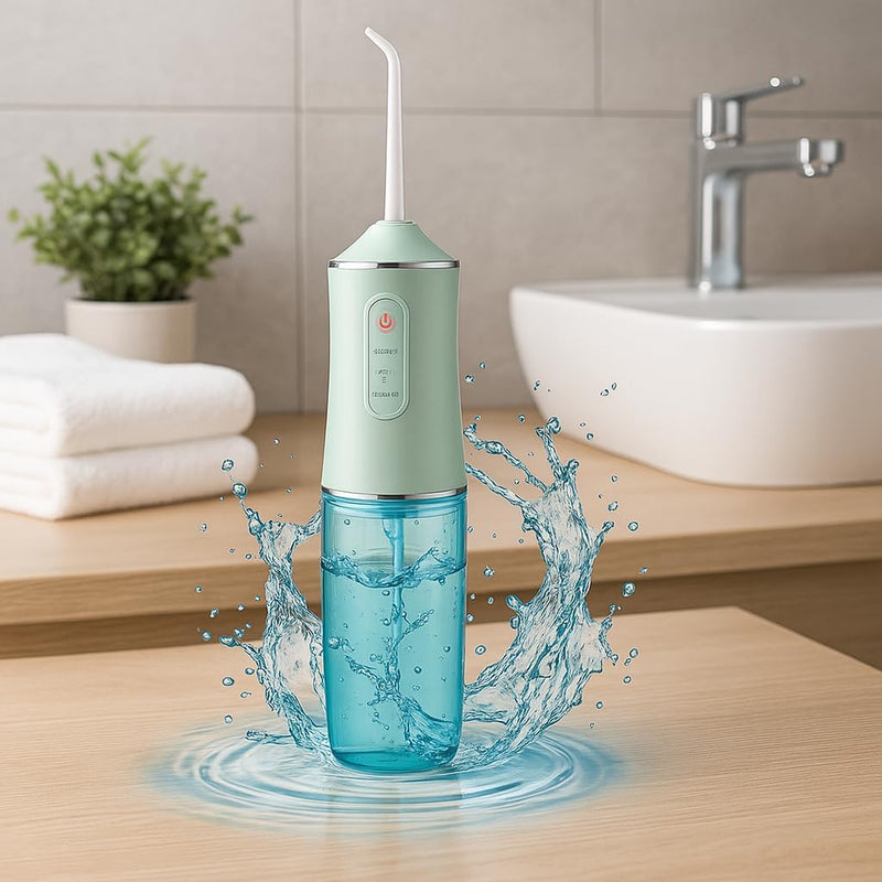 Fitto Water Flosser, USB Rechargeable Cordless Oral Irrigator, 3 Modes for Deep Cleaning, Portable Dental Care, Waterproof, for Travel & Home Use