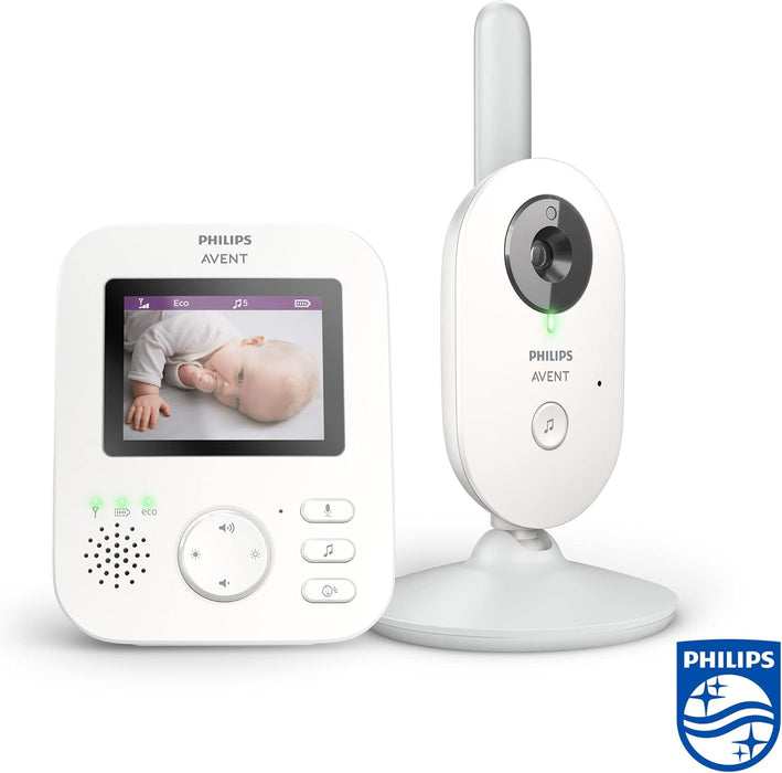 Philips Avent Advanced Digital Baby Monitor, SCD833/05, White, Wired