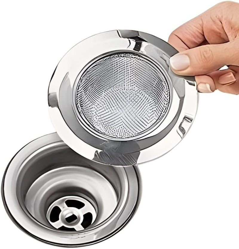 Hasanat Essentials Wash Basin Sink Strainer Stainless Steel Bathroom & Kitchen Drain Cover Net