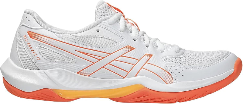 GEL-ROCKET 12 womens Sneaker - WHITE/VIVID CORAL