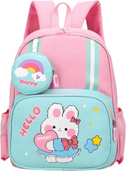 Toddler Backpack Kids Cute Cartoon Schoolbag Lightweight Bookbags Daypack School Backpack with Adujustable Strap Small Preschool Daycare Bag with Coin Pocket for Girls Boys - Pink-02
