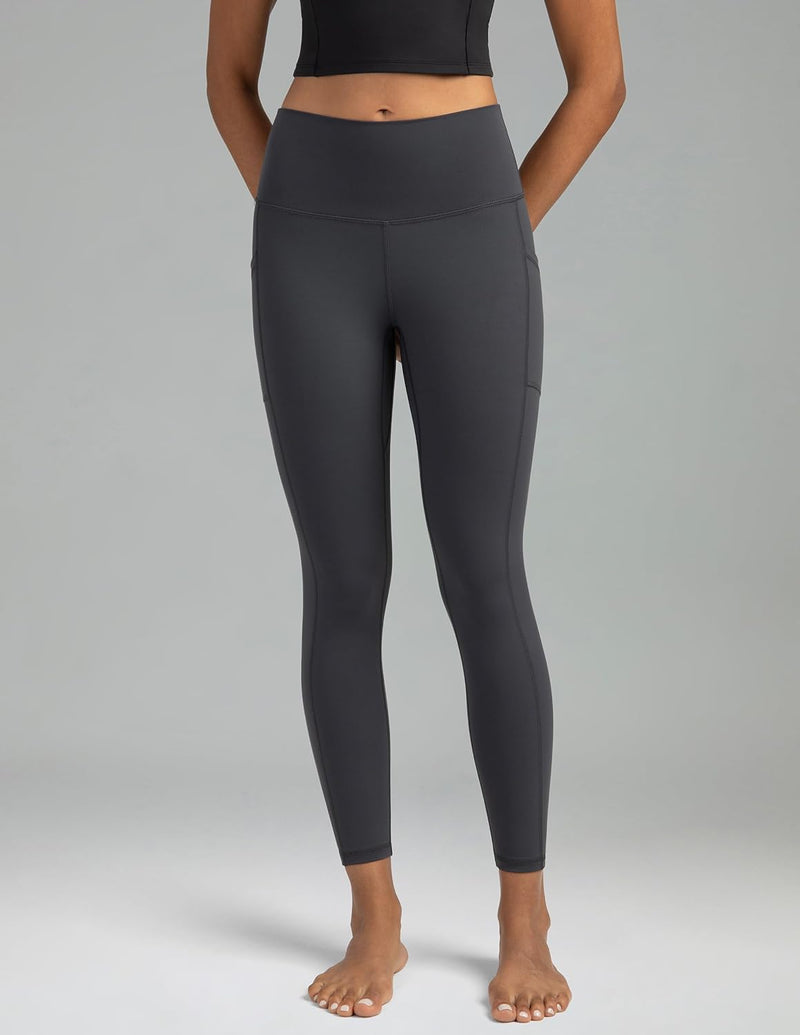 Colorfulkoala Women's High Waisted Tummy Control Workout Leggings 7/8 Length Yoga Pants with Pockets