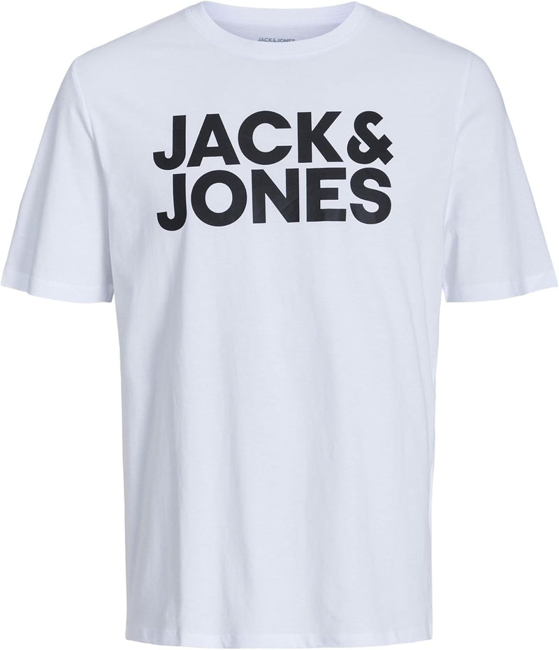 Mens Jjeorganic Basic Tee Ss O-neck Mp T-Shirt (pack of 1) - Grey / white