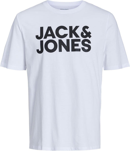 Mens Jjeorganic Basic Tee Ss O-neck Mp T-Shirt (pack of 1) - Grey / white