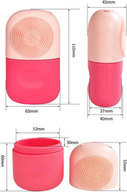 ECVV 2-in-1 Ice Cube Roller Massager for Face, Eyes and Neck Naturally Ice Conditioning and Skin Care, De-Puff Eye Bags, Reusable Massage Silicone Ice Mold