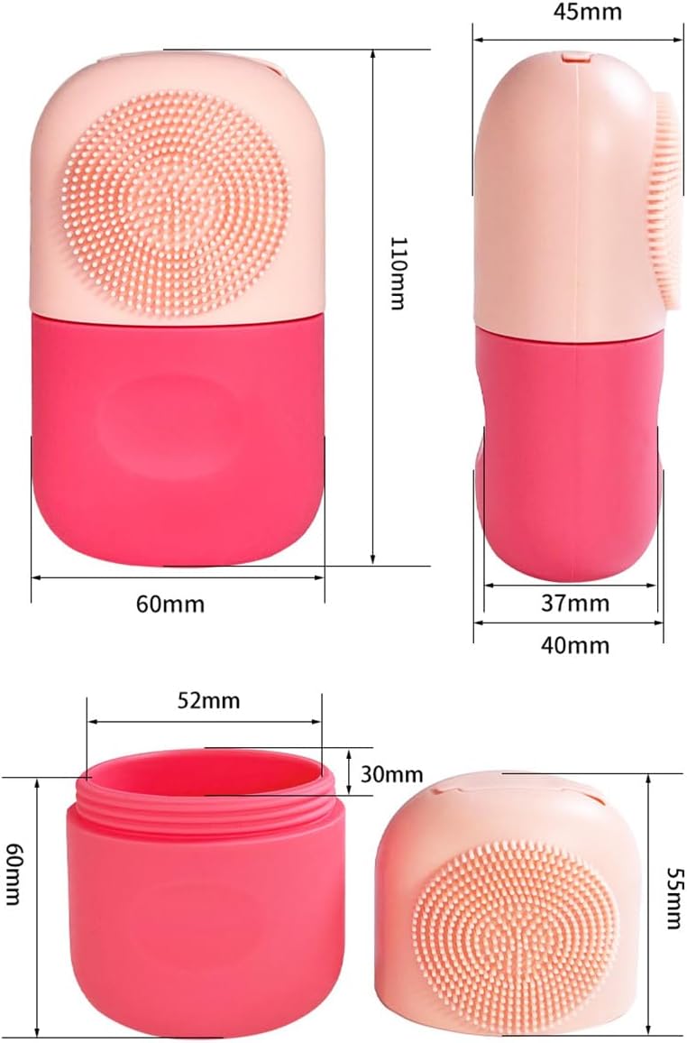 ECVV 2-in-1 Ice Cube Roller Massager for Face, Eyes and Neck Naturally Ice Conditioning and Skin Care, De-Puff Eye Bags, Reusable Massage Silicone Ice Mold