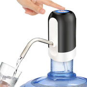 SKY-TOUCH 5 Gallon Water Bottle Pump, USB Charging Portable Electric Water Pump for for for 2-5 Gallon Jugs USB Charging Portable Water Dispenser for Office, Home, Camping, Kitchen and etc. White - Black