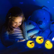 36 Pcs Mini Rubber Ducks Glow in The Dark Rubber Frogs Baby Shower Tiny Rubber Ducks Bulk, Float Bath Toys Bathtub Duckies Mini Frogs for Shower Birthday Party Favors Carnival Gift (Hat Style)