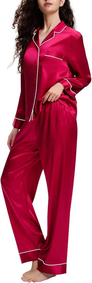 womens Dmz0017 Pajama Set (pack of 2) - Red