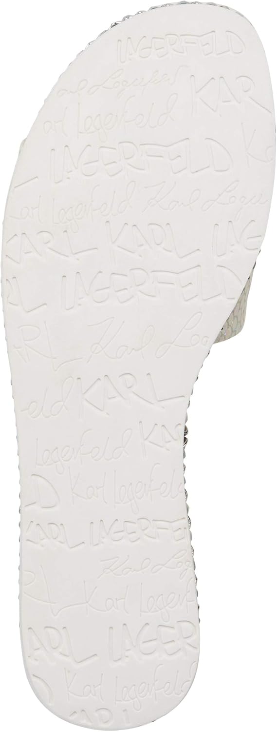 Paris BILLI LUCITE womens Slide Sandal - Iridescent Snake