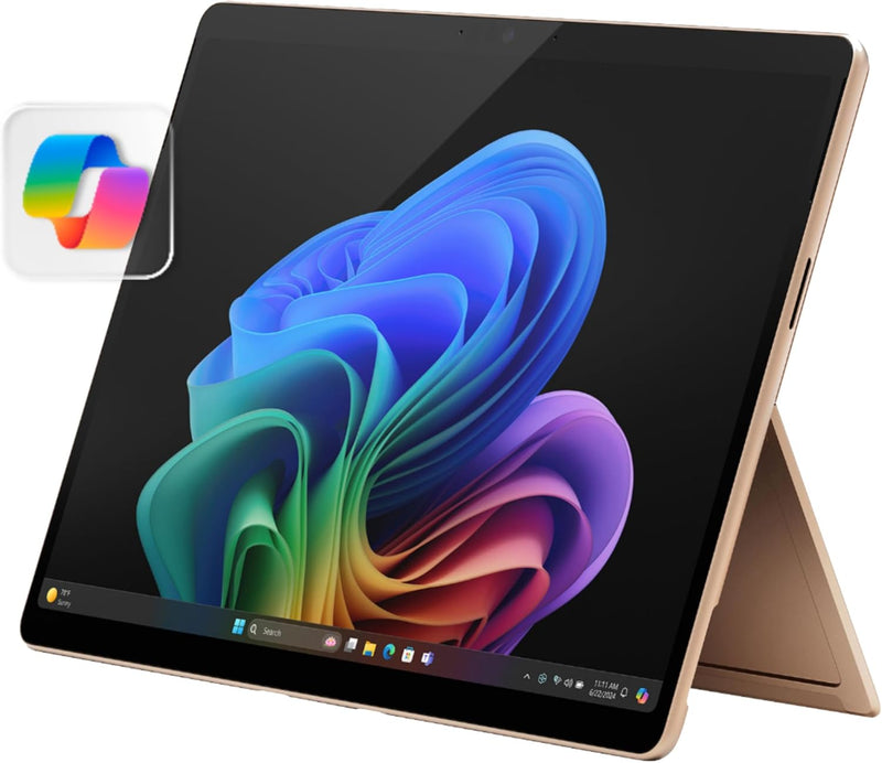 Microsoft Surface Pro (11th Edition - 2024), Copilot+PC, 2 in 1, 13'OLED upto 120Hz Display, Snapdragon X Elite, Qualcomm Hexagon with 45 TOPS NPU, Qualcomm Adreno GPU, 16GB RAM, 512GB SSD, Platinum