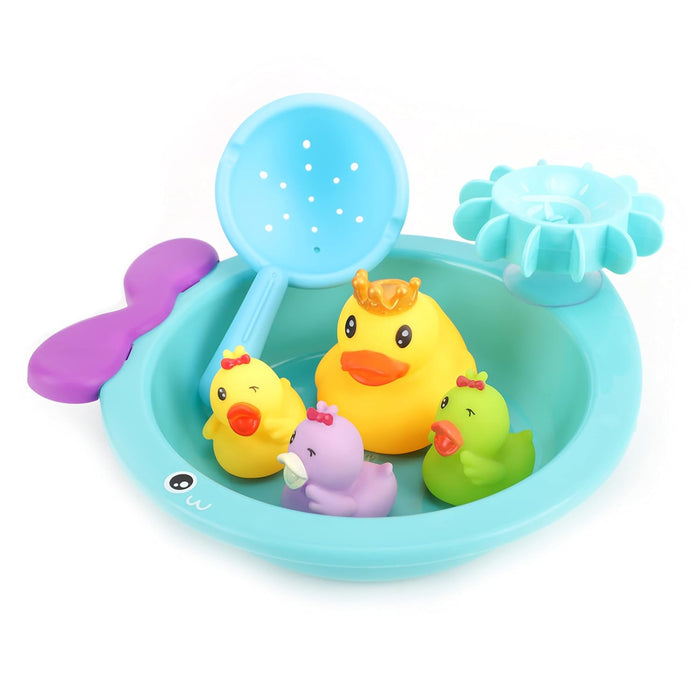 The Moon Brand Baby Sea Life Toys � 6Pcs Bath Fish Toys for Toddlers � Soft Baby Pool Accessories � Assorted Squeezable & Floating Aquatic Character Water Toys -Multi Color