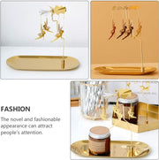 SYOSI Rotary Candle Holder Spinning Candleholder, Fairy Rotating Candle Holder Candle Holder with Tray Table Centerpieces for Wedding Party Diwali Decoration Golden