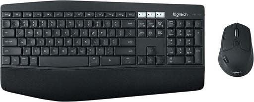 Logitech Mk850 Multi-Device Wireless Keyboard And Mouse Combo, 2.4Ghz Wireless And Bluetooth, Curved Keyframe & Wireless Mouse, 12 Programmable Keys, 3-Year Battery Life, Pc/Mac, Intl, Ar Keyboard