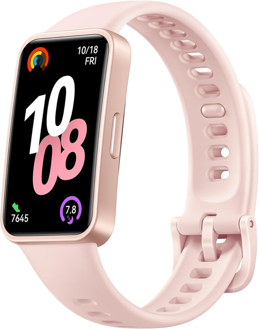 Band 10 Smart Watch, Metallic Design and Comfortable Wearing, Pro-level Sleep Analysis, Emotional Health Aid, 100 Workout Modes, Robust Battery Life, IOS and Android, Pink - Pink
