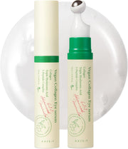 Vegan Collagen Eye Serum 10ml - K Beauty Triple Hyaluronic Acid & Peptide Collagen Serum for Skin Elasticity, Reduce Fine Lines & Dark Circles - Vegan Korean Skin Care Eye Cream - 0.33 fl. oz.
