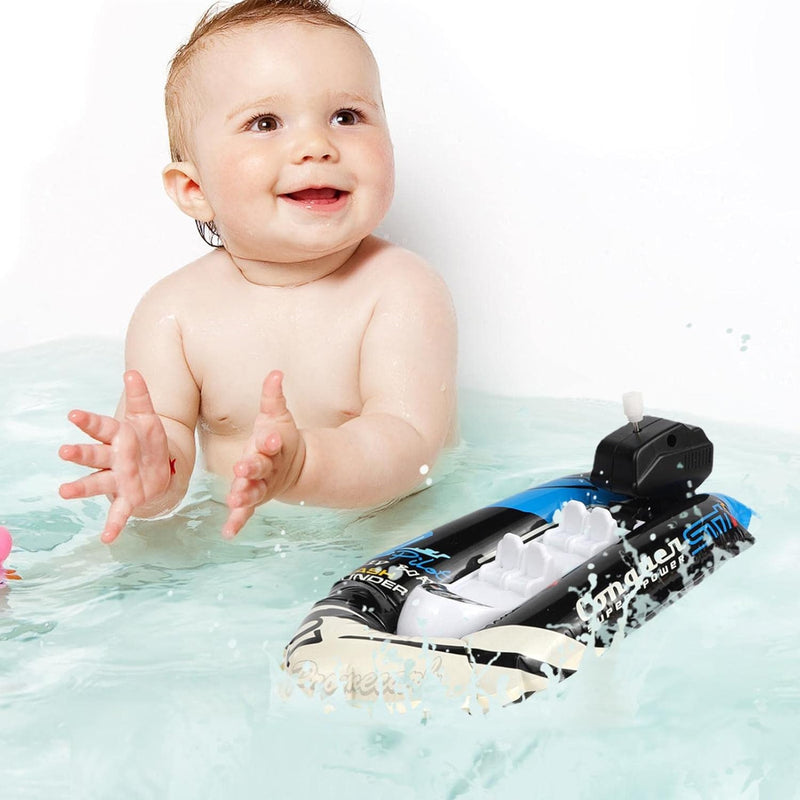 Speedboat Water Toy for Kids,Inflatable Kids Float Ship - Tub Gift for Baby Infant Toddler Child Kid, Bathtub Ship Toy for Bathroom Shower Game Swimming Pool Party