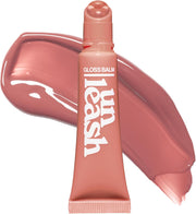 Sunset Dazzle Lip Gloss Balm, Hydrating Tinted Lip Balm with Glossy Shimmer, Lightweight & Moisturizing Vegan Formula with Peptides, Vitamin C & Vitamin E (No.0 Waikiki) 0.35 oz - No.7 Rome
