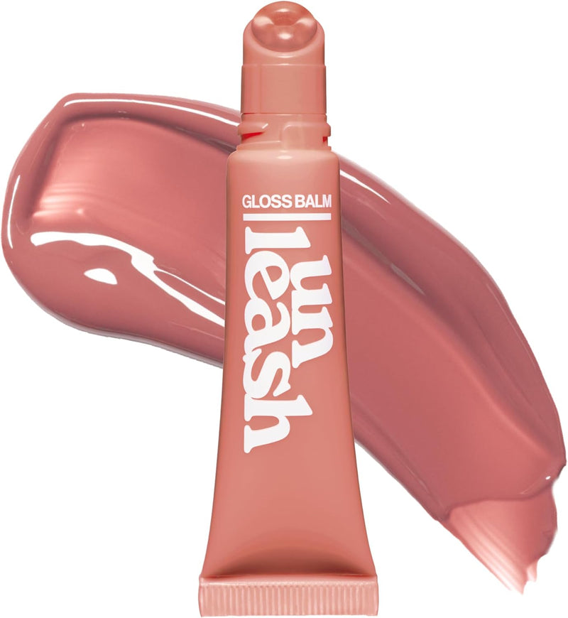 Sunset Dazzle Lip Gloss Balm, Hydrating Tinted Lip Balm with Glossy Shimmer, Lightweight & Moisturizing Vegan Formula with Peptides, Vitamin C & Vitamin E (No.0 Waikiki) 0.35 oz - No.7 Rome