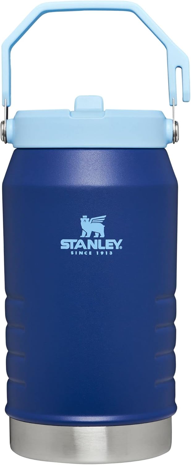 Stanley IceFlow Stainless Steel Water Jug with Straw, Vacuum Insulated Water Bottle for Home and Office, Reusable Tumbler with Straw Leakproof Flip