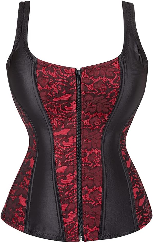 womens Hourglass Costume Corset (pack of 1) - Red-2928