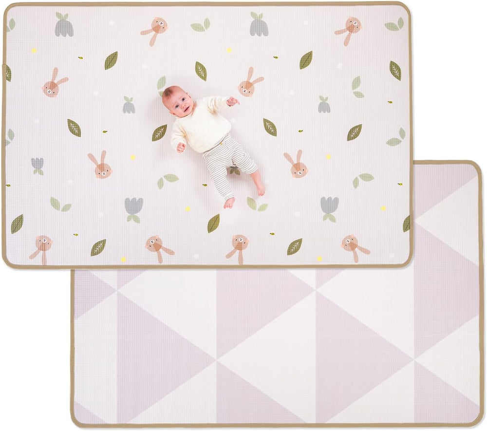 Taf Toys TAF13085 Urban Garden Extra-Large Cushioned Folded Play 200 x 150cm Baby Mat for Floor. Foldable Babies & Toddlers. Water Resistant Foam Playmat with Travel Bag. 0 Months +