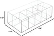 INTERDESIGN Idesign Organizer For Vanity Cabinet To Hold Makeup Beauty Products Hair Accessories – 5 Compartments, Clear Clarity Cosmetic, 5 Section